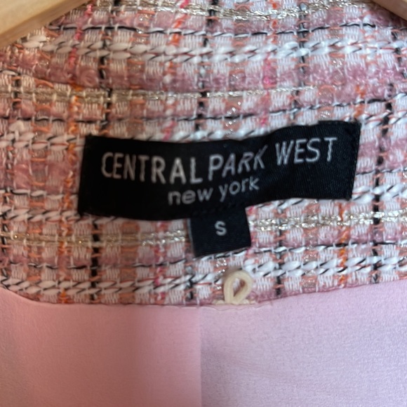 New trendy plaid jacket, removable hoodie. Size S, Central Park West NY brand - Picture 7 of 7